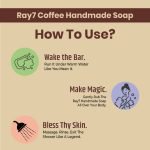 RAY7 Coffee Handmade Soap, Glycerin Based with Coffee Extract and Aloevera Juice, Moisturising and Hydrating, for Glowing Soft Skin, Sulphate Free, Paraben Free, 100g, Pack of 3 (Coffee Handmade Soap) - Image 3