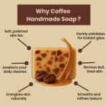 RAY7 Coffee Handmade Soap, Glycerin Based with Coffee Extract and Aloevera Juice, Moisturising and Hydrating, for Glowing Soft Skin, Sulphate Free, Paraben Free, 100g, Pack of 3 (Coffee Handmade Soap) - Image 5