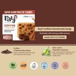 RAY7 Coffee Handmade Soap, Glycerin Based with Coffee Extract and Aloevera Juice, Moisturising and Hydrating, for Glowing Soft Skin, Sulphate Free, Paraben Free, 100g, Pack of 3 (Coffee Handmade Soap) - Image 6