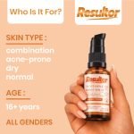 Resultor 5% Vitamin C Face Serum For Brightness and Glow 30ml | Enriched with Niacinimide, Arbutin and White Lotus | Fights Pigmentation & Evens Skin Tone | Dermatologically Tested | For Men and Women | - Image 6